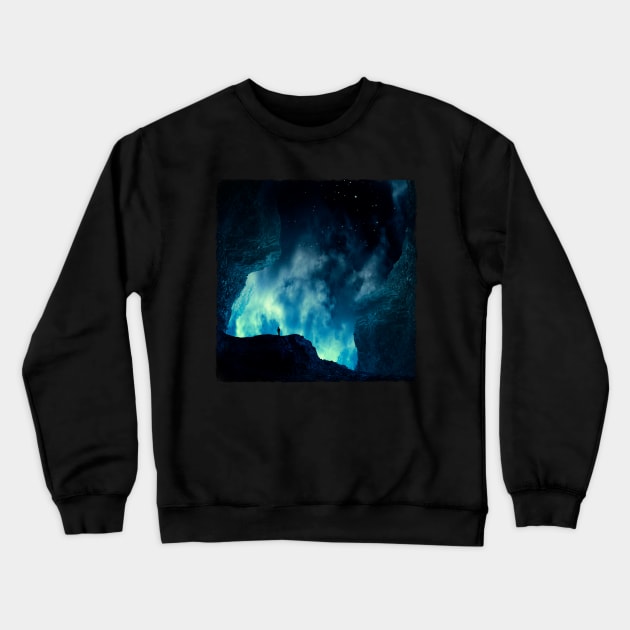 Spaces XVIII - landscape at night Crewneck Sweatshirt by DyrkWyst